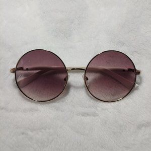 Rose-Tinted Round Sunglasses